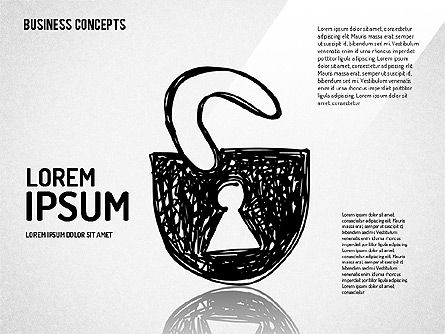 Formas de estilo dibujadas a mano, Diapositiva 4, 01679, Formas — PoweredTemplate.com