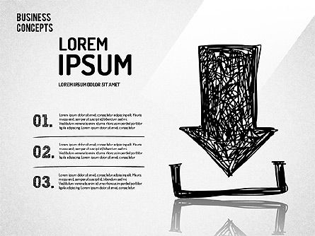 Formas de estilo dibujadas a mano, Diapositiva 5, 01679, Formas — PoweredTemplate.com