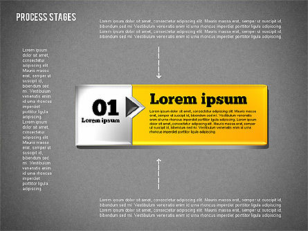 Cuadro de herramientas de etapas del proceso, Diapositiva 12, 01681, Diagramas de proceso — PoweredTemplate.com