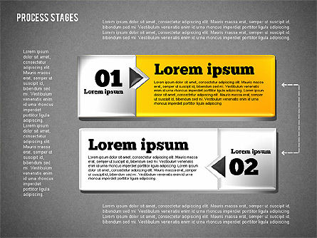 Cuadro de herramientas de etapas del proceso, Diapositiva 13, 01681, Diagramas de proceso — PoweredTemplate.com
