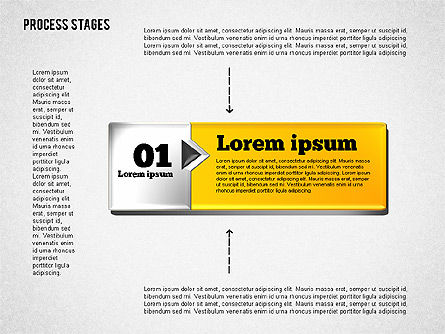 Boîte à outils des étapes de processus, Diapositive 4, 01681, Schémas de procédés — PoweredTemplate.com