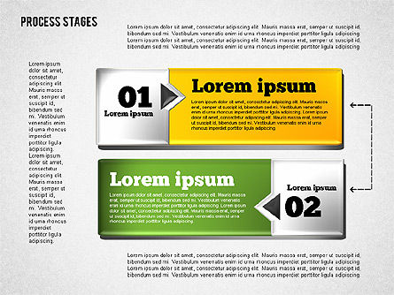 Boîte à outils des étapes de processus, Diapositive 5, 01681, Schémas de procédés — PoweredTemplate.com