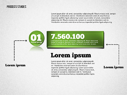 Boîte à outils des étapes de processus, Diapositive 7, 01681, Schémas de procédés — PoweredTemplate.com
