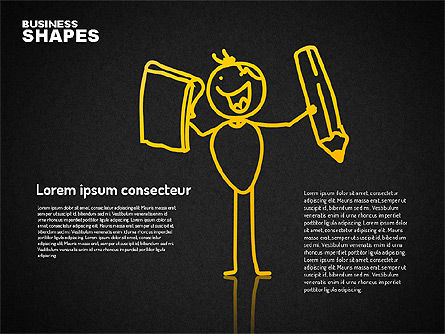 Internet Communication Character, Slide 12, 01684, Shapes — PoweredTemplate.com