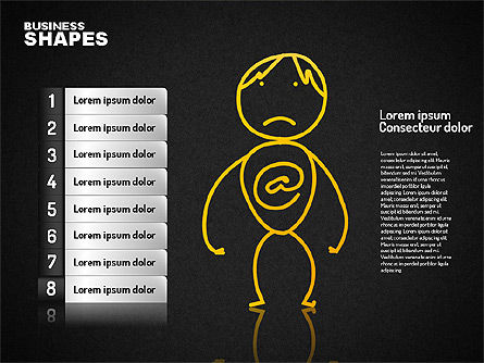 Caractère de communication Internet, Diapositive 14, 01684, Formes — PoweredTemplate.com