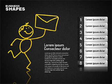 Caractère de communication Internet, Diapositive 16, 01684, Formes — PoweredTemplate.com