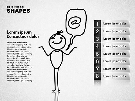 Personaje de comunicación por Internet, Diapositiva 2, 01684, Formas — PoweredTemplate.com