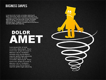 Colorful Character, Slide 11, 01685, Shapes — PoweredTemplate.com