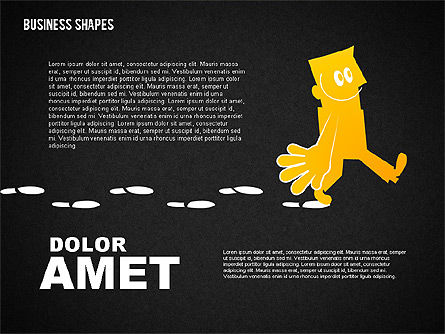 Colorful Character, Slide 15, 01685, Shapes — PoweredTemplate.com