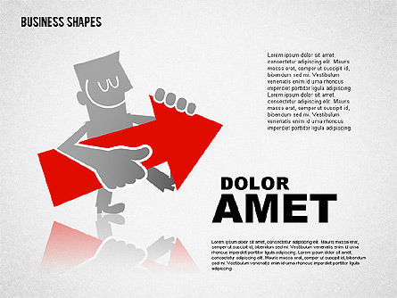 Colorful Character, Slide 5, 01685, Shapes — PoweredTemplate.com