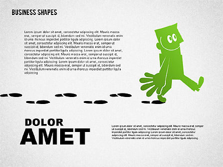 Colorful Character, Slide 7, 01685, Shapes — PoweredTemplate.com