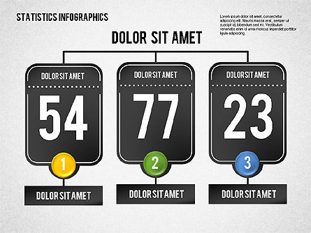 Infografis Statistik Jalan, Templat PowerPoint, 01689, Model Bisnis — PoweredTemplate.com