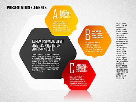 Diagramma fase con esagoni, Modello PowerPoint, 01691, Diagrammi Palco — PoweredTemplate.com