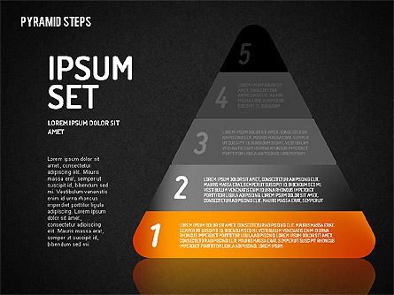 Colorful 2D Pyramid, Slide 10, 01692, Stage Diagrams — PoweredTemplate.com