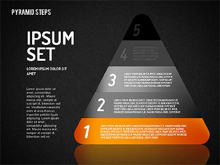 Colorful 2D Pyramid, Slide 11, 01692, Stage Diagrams — PoweredTemplate.com