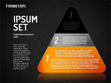 Colorful 2D Pyramid, Slide 15, 01692, Stage Diagrams — PoweredTemplate.com