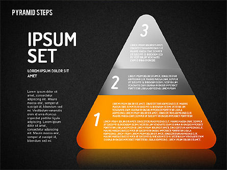 Colorful 2D Pyramid, Slide 16, 01692, Stage Diagrams — PoweredTemplate.com