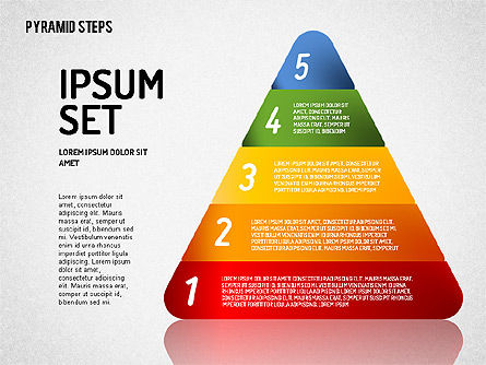 Colorful 2D Pyramid, Slide 5, 01692, Stage Diagrams — PoweredTemplate.com