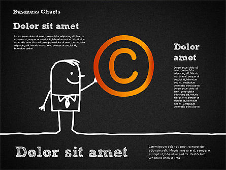 다양한 상황에서 재미있는 캐릭터, 슬라이드 12, 01693, 모양 — PoweredTemplate.com