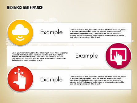 Proses Bisnis Dan Keuangan Dengan Ikon, Slide 9, 01694, Diagram Proses — PoweredTemplate.com