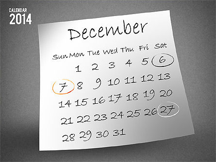 2014日历, 幻灯片 13, 01695, Timelines & Calendars — PoweredTemplate.com