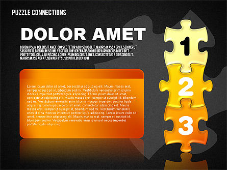 Puzzle Pieces with Numbers, Slide 9, 01696, Puzzle Diagrams — PoweredTemplate.com