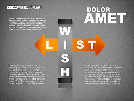 Concept de mots croisés, Diapositive 13, 01701, Modèles commerciaux — PoweredTemplate.com