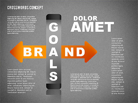 Concept de mots croisés, Diapositive 14, 01701, Modèles commerciaux — PoweredTemplate.com