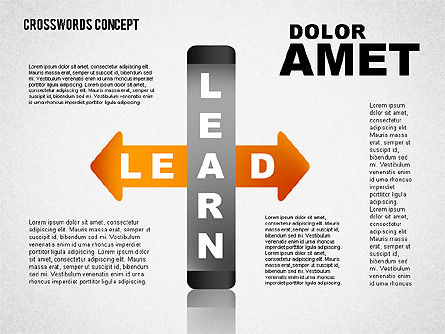 Concept de mots croisés, Diapositive 7, 01701, Modèles commerciaux — PoweredTemplate.com