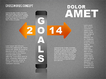 Concept de mots croisés, Diapositive 9, 01701, Modèles commerciaux — PoweredTemplate.com