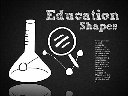 Formas de educación de estilo dibujado a mano, Diapositiva 9, 01702, Diagramas y gráficos educativos — PoweredTemplate.com