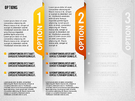 Bannière Options, Diapositive 6, 01706, Formes — PoweredTemplate.com