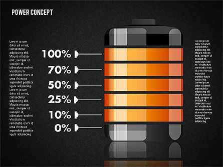 Concepto de carga de la batería, Diapositiva 14, 01708, Diagramas de la etapa — PoweredTemplate.com