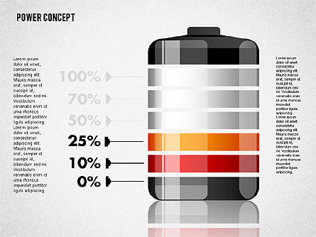 Concepto de carga de la batería, Diapositiva 3, 01708, Diagramas de la etapa — PoweredTemplate.com