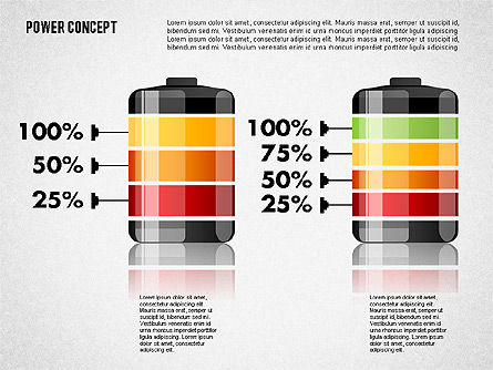 电池充电概念, 幻灯片 8, 01708, 阶段图 — PoweredTemplate.com