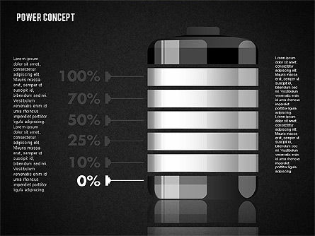 电池充电概念, 幻灯片 9, 01708, 阶段图 — PoweredTemplate.com