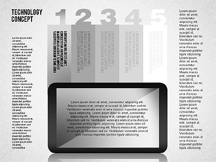 Touchpad-Diagramm, Folie 6, 01710, Ablaufdiagramme — PoweredTemplate.com