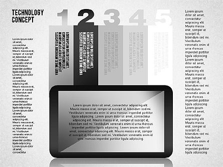 Diagrama del Touchpad, Diapositiva 7, 01710, Diagramas de la etapa — PoweredTemplate.com