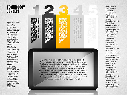 Touchpad-Diagramm, Folie 8, 01710, Ablaufdiagramme — PoweredTemplate.com