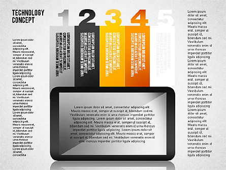 Diagram Touchpad, Slide 9, 01710, Diagram Panggung — PoweredTemplate.com