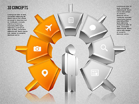 Diagram Motivasi Manusia, Slide 12, 01715, Model Bisnis — PoweredTemplate.com