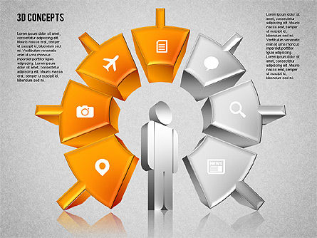 Diagram Motivasi Manusia, Slide 13, 01715, Model Bisnis — PoweredTemplate.com