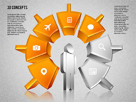 Diagram Motivasi Manusia, Slide 14, 01715, Model Bisnis — PoweredTemplate.com