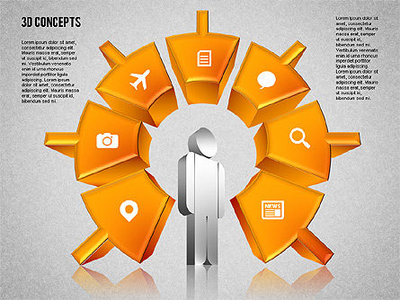 Diagramme de motivation humaine, Diapositive 16, 01715, Modèles commerciaux — PoweredTemplate.com
