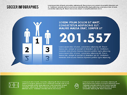 Infografía de fútbol, Diapositiva 5, 01717, Plantillas de presentación — PoweredTemplate.com
