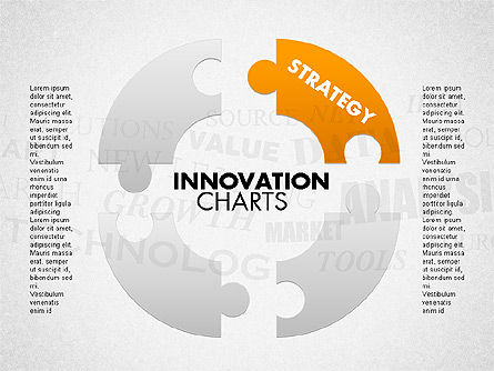 Rompecabezas de la innovación, Diapositiva 2, 01719, Diagramas de puzzle — PoweredTemplate.com
