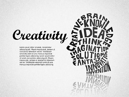 La créativité, Modele PowerPoint, 01723, Modèles commerciaux — PoweredTemplate.com