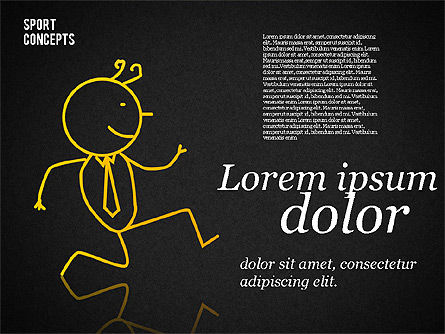 Personajes de negocios de los deportes, Diapositiva 12, 01730, Formas — PoweredTemplate.com