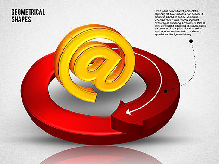 Objetos 3D con flechas, Diapositiva 3, 01733, Formas — PoweredTemplate.com