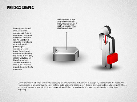 Proceso 3D con Stickman, Diapositiva 2, 01735, Diagramas de proceso — PoweredTemplate.com